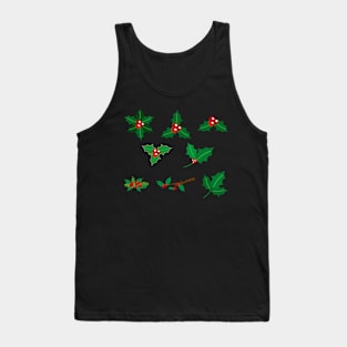 Christmas Holly Berries Tank Top